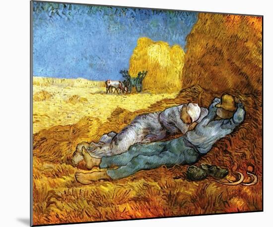 Midday Rest (after Millet), c.1890-Vincent van Gogh-Mounted Giclee Print