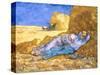 Midday Rest (after Millet), c.1890-Vincent van Gogh-Stretched Canvas