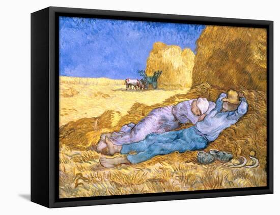 Midday Rest (after Millet), c.1890-Vincent van Gogh-Framed Stretched Canvas