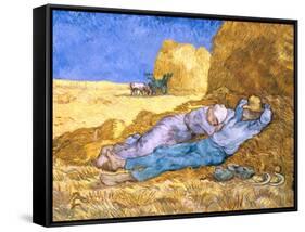 Midday Rest (after Millet), c.1890-Vincent van Gogh-Framed Stretched Canvas