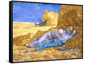 Midday Rest (after Millet), c.1890-Vincent van Gogh-Framed Stretched Canvas