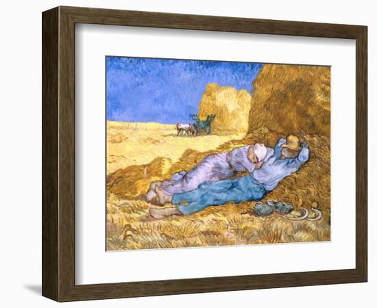 Midday Rest (after Millet), c.1890-Vincent van Gogh-Framed Premium Giclee Print