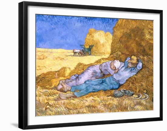 Midday Rest (after Millet), c.1890-Vincent van Gogh-Framed Giclee Print