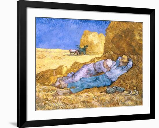 Midday Rest (after Millet), c.1890-Vincent van Gogh-Framed Giclee Print