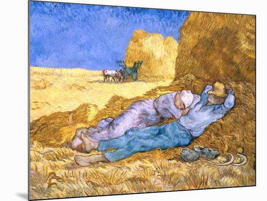 Midday Rest (after Millet), c.1890-Vincent van Gogh-Mounted Giclee Print