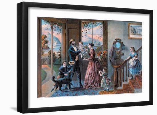 Middle Age-Currier & Ives-Framed Art Print