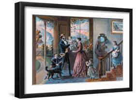 Middle Age-Currier & Ives-Framed Art Print