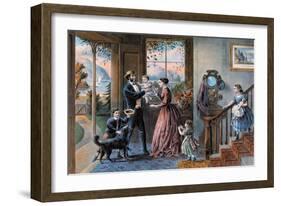 Middle Age-Currier & Ives-Framed Art Print