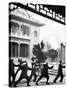 Middle-Aged Chinese Men Practice T'ai Chi in Hopei Province, Communist China, Jan 1962-null-Stretched Canvas