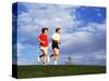 Middle-Aged Couple Jogging Together-Bill Bachmann-Stretched Canvas