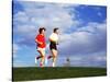 Middle-Aged Couple Jogging Together-Bill Bachmann-Stretched Canvas