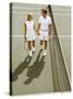 Middle-Aged Couple Relaxing after Tennis Match-Bill Bachmann-Stretched Canvas