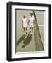 Middle-Aged Couple Relaxing after Tennis Match-Bill Bachmann-Framed Photographic Print