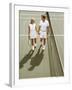 Middle-Aged Couple Relaxing after Tennis Match-Bill Bachmann-Framed Photographic Print