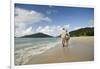 Middle Aged Couple Walking on Lambert Beach, Tortola, British Virgin Islands-Macduff Everton-Framed Photographic Print