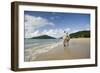 Middle Aged Couple Walking on Lambert Beach, Tortola, British Virgin Islands-Macduff Everton-Framed Photographic Print