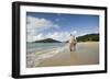 Middle Aged Couple Walking on Lambert Beach, Tortola, British Virgin Islands-Macduff Everton-Framed Photographic Print