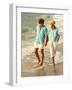 Middle-aged Couple Walking on the Beach-Bill Bachmann-Framed Photographic Print