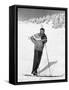 Middle Aged Skier-null-Framed Stretched Canvas