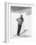 Middle Aged Skier-null-Framed Photographic Print