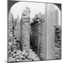 Middle Aisle of the Great Hall and Obelisk of Thutmosis I, Temple at Karnak, Thebes, Egypt, 1905-Underwood & Underwood-Mounted Photographic Print