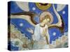 Middle Angels, Detail of Eastern Arm of Frescoed Stone Cross-null-Stretched Canvas