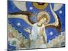 Middle Angels, Detail of Eastern Arm of Frescoed Stone Cross-null-Mounted Giclee Print