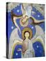 Middle Angels, Detail of Western and Eastern Arms of Frescoed Stone Cross-null-Stretched Canvas