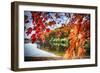 Middle Autumn Dreamscape Lebanon New Jersey-George Oze-Framed Photographic Print