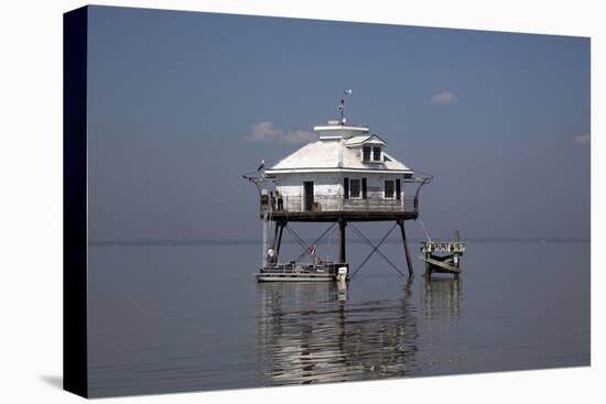 Middle Bay Or Mobile Bay Lighthouse, Mobile Bay, Alabama-Carol Highsmith-Stretched Canvas