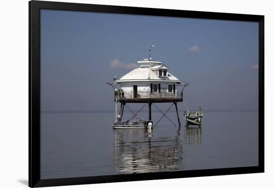 Middle Bay Or Mobile Bay Lighthouse, Mobile Bay, Alabama-Carol Highsmith-Framed Art Print