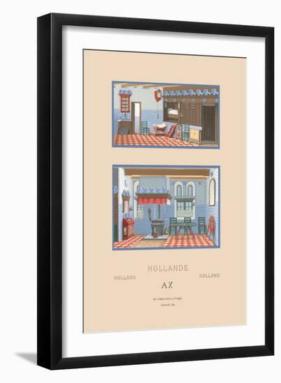 Middle-Class Dutch Home-Racinet-Framed Art Print