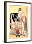 Middle Class Mother and Daughter-Kitagawa Utamaro-Framed Art Print