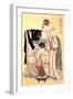 Middle Class Mother and Daughter-Kitagawa Utamaro-Framed Art Print