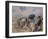 Middle Class on the Beach, France-null-Framed Giclee Print