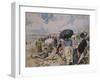 Middle Class on the Beach, France-null-Framed Giclee Print