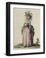 Middle-Class Woman from London, 1787-T. Dart Walker-Framed Giclee Print