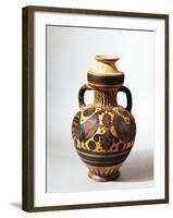 Middle-Corinthian Amphora with Zoomorphic Decoration-null-Framed Giclee Print