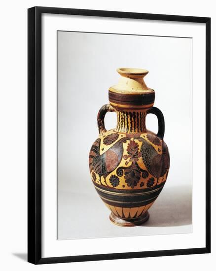 Middle-Corinthian Amphora with Zoomorphic Decoration-null-Framed Giclee Print