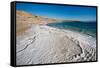 Middle East, Israel, Dead Sea salt on coast and in water-Samuel Magal-Framed Stretched Canvas