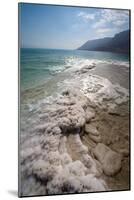 Middle East, Israel, Dead Sea salt on coast and in water-Samuel Magal-Mounted Photographic Print