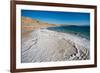 Middle East, Israel, Dead Sea salt on coast and in water-Samuel Magal-Framed Photographic Print