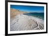 Middle East, Israel, Dead Sea salt on coast and in water-Samuel Magal-Framed Photographic Print