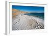 Middle East, Israel, Dead Sea salt on coast and in water-Samuel Magal-Framed Photographic Print