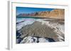 Middle East, Israel, Dead Sea salt on coast and in water-Samuel Magal-Framed Photographic Print