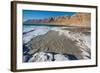 Middle East, Israel, Dead Sea salt on coast and in water-Samuel Magal-Framed Photographic Print