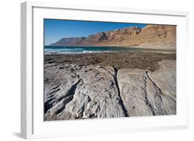 Middle East, Israel, Dead Sea salt on Coast and in Water-Samuel Magal-Framed Photographic Print