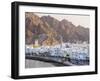 Middle East, Oman, Muscat, Mutrah, Elevated View Along Corniche, Latticed Houses and Mutrah Mosque-Gavin Hellier-Framed Photographic Print