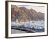 Middle East, Oman, Muscat, Mutrah, Elevated View Along Corniche, Latticed Houses and Mutrah Mosque-Gavin Hellier-Framed Photographic Print