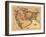 Middle East "Persia Arabia" - Panoramic Map-Lantern Press-Framed Art Print